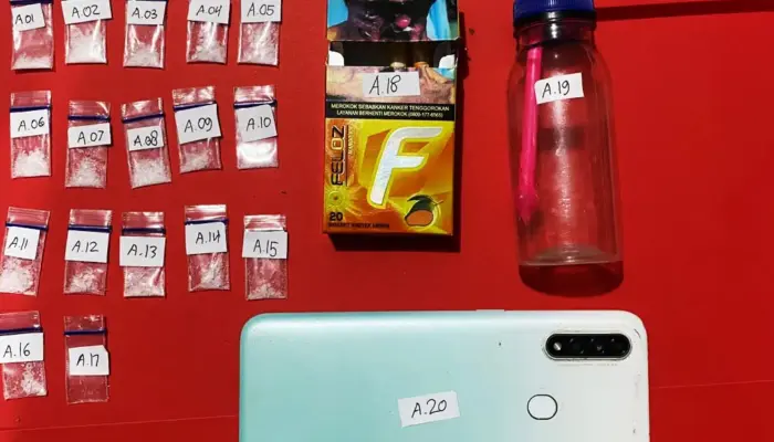 Polresta Palu Ringkus Pengedar Sabu di Besusu Barat, 16 Paket Diamankan