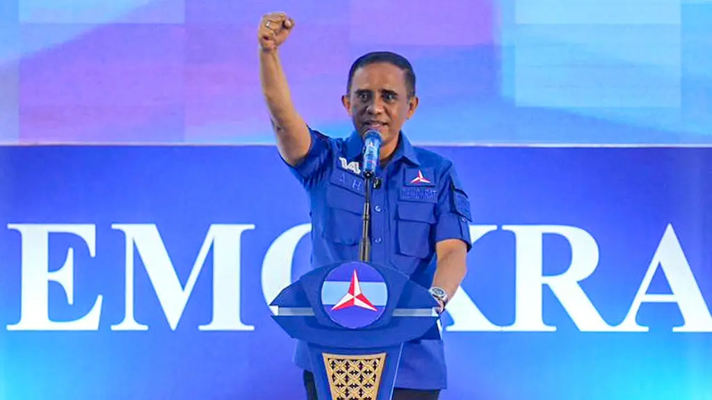 Anwar Hafid pada Musda V DPD Partai Demokrat Sulteng, Minggu (10/5/2026). (©Tim Media AH)