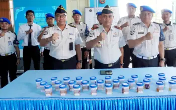 Tes urine bagi jajaran Kanwil Ditjenpas Sulteng, Jumat (8/5/2026). (©HUmas Ditjenpas Sulteng)