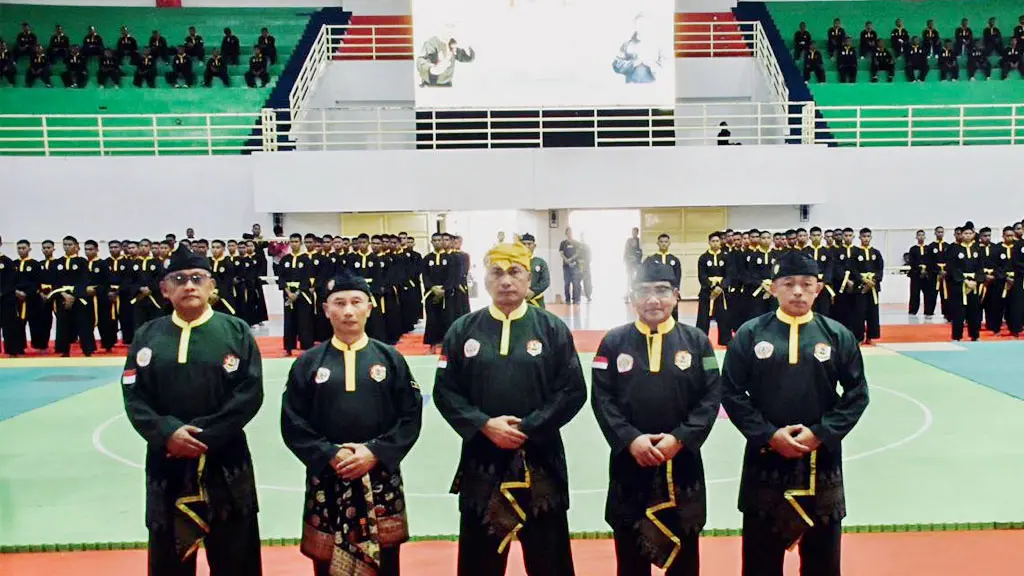 Pengukuhan pengurus Pencak Silat Militer Sulteng dan Sulbar di gedung GBK, Palu, Jumat (22/5/2026). (©Pendam/pw)