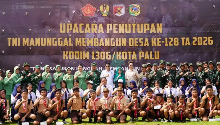 TMMD Ke-128 Ditutup, TNI Selesaikan Puluhan Proyek Pembangunan di Parimo