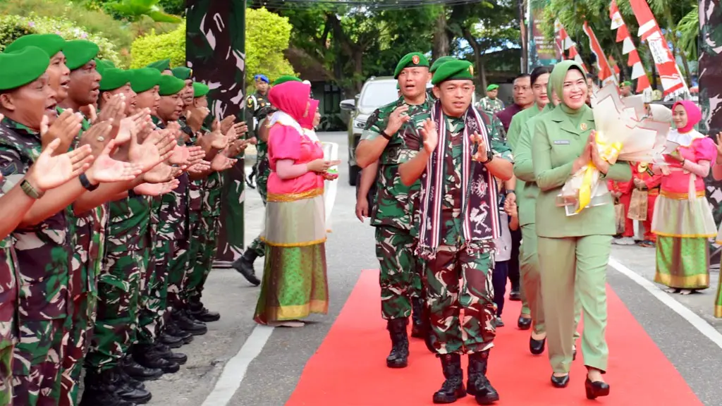 Danrem 132 Tadulako Brigjen TNI Suntara Wisnu Budi H tiba di Kodim 1308 Luwuk Banggai. (©Penrem 132/Tdl)
