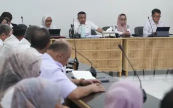 High level meeting tim digitalisasi pendapatan daerah yang dipimpin Wali Kota Palu, Hadianto Rasyid, Kamis (7/5/2026). (©Prokopim Setda Kota Palu/Iwan)