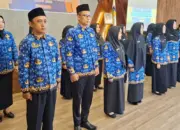 Sejumlah Kepala Sekolah yang dilantik dan diambil sumpahnya di Auditorium Wali Kota Palu, Jumat (1/5/2026). (©Prokopim Setda Kota Palu/Jufri)