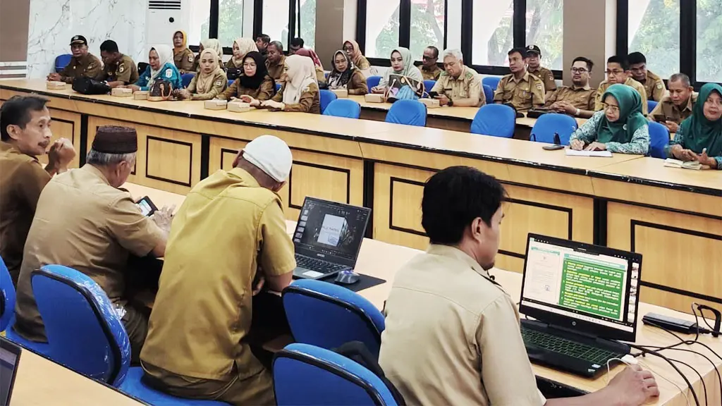 Peluncuran Palu Mapan dalam rapat evlauasi TPID di Palu, Selasa (12/5/2026). (©Prokopim Setda Kota Palu/Ridwan)