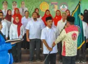 Ketua DPW Perhiptani Sulteng, Nelson Wetubun melantik jajaran pengurus DPD Perhiptani Kota Palu yang diketuai oleh Nanang di Palu, Selasa (12/5/2026). (©Prokopim Setda Kota Palu/Imron)