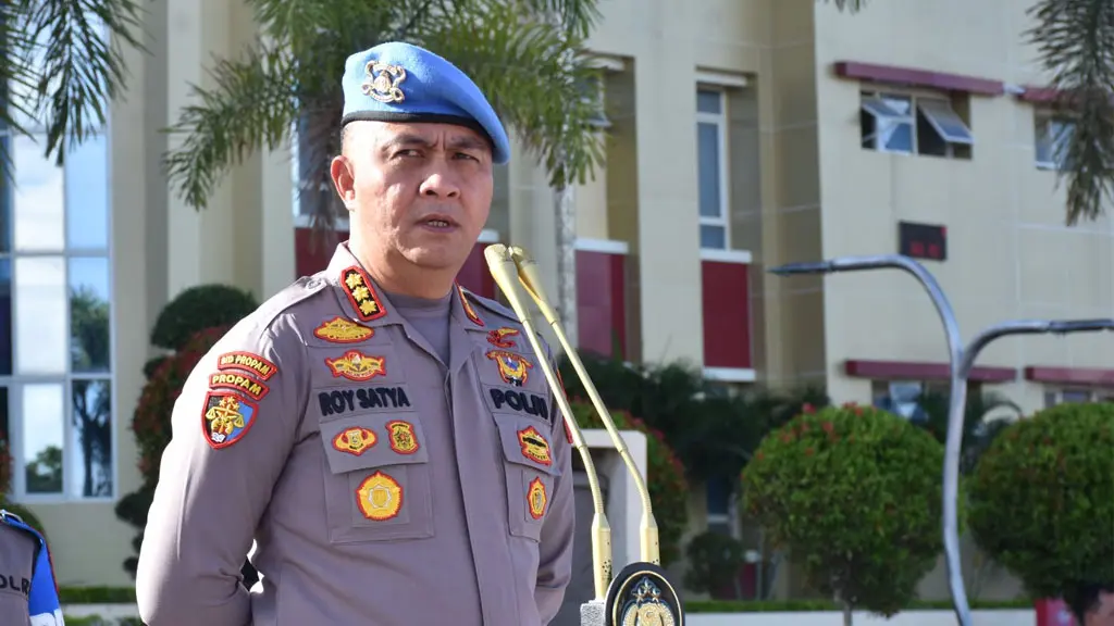 Kabid Propam Polda Sulteng, Kombes Pol Roy Satya Putra. (©Humas Polda Sulteng)