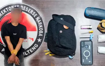 Ditresnarkoba Tangkap Kurir Sabu di Agen Rental Mobil