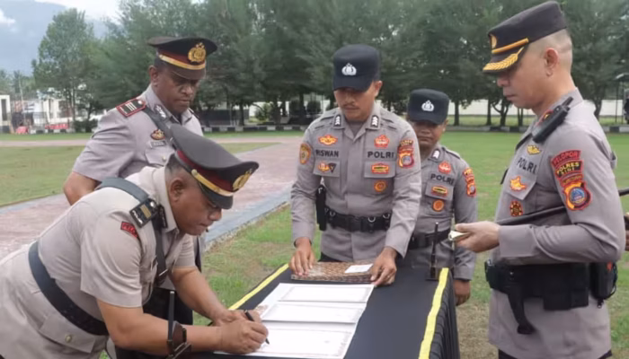 Delapan Pejabat Struktural Polres Sigi Bergeser
