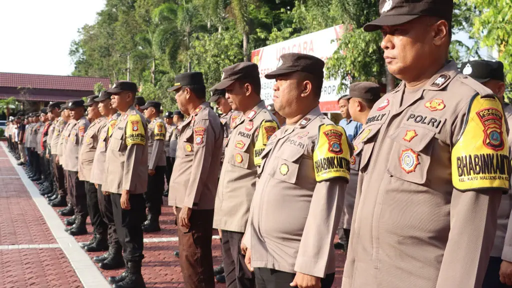 Apel pengamanan Idul Adha di Mapolresta Palu, Selasa (26/5/2026). (©HUmas Polresta Palu)
