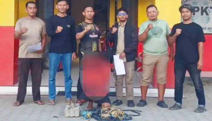 Polsek Palu Barat Tangkap Pelaku Pencurian Kabel