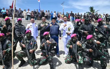 TNI AL Gelar Operasi Trisila 26 Tahap II di Pantai Talise Palu
