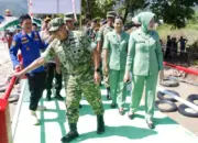 Danrem 132/Tadulako, Brigjen TNI Suntara Wisnu Budi pda persemian Jembata Garuda di Tolitoli, Selasa (2/6/2026). (©Penrem 132/tdl)