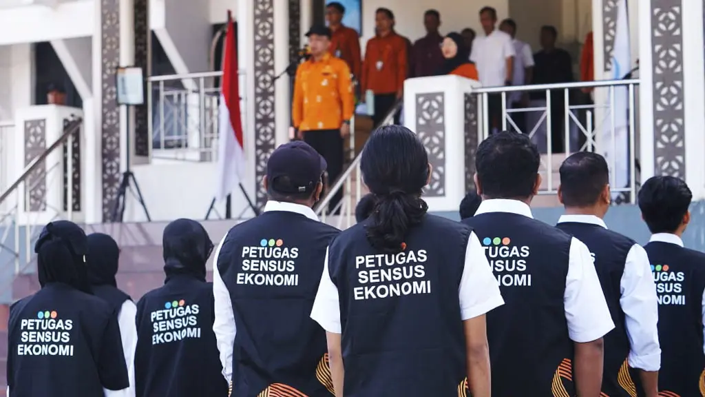 Apel Siaga Sensus Ekonomi 2026 dipimpin Wali Kota Palu, Kamis (4/6/2026). (©Prokopim Setda Kota Palu/Iwan)