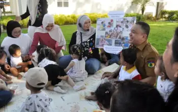 Wali Kota Hadianto Bacakan Cerita dan Ajak Anak-anak Cintai Kota Sejak Dini