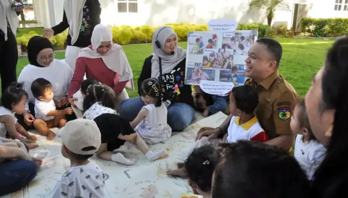 Wali Kota Hadianto Bacakan Cerita dan Ajak Anak-anak Cintai Kota Sejak Dini