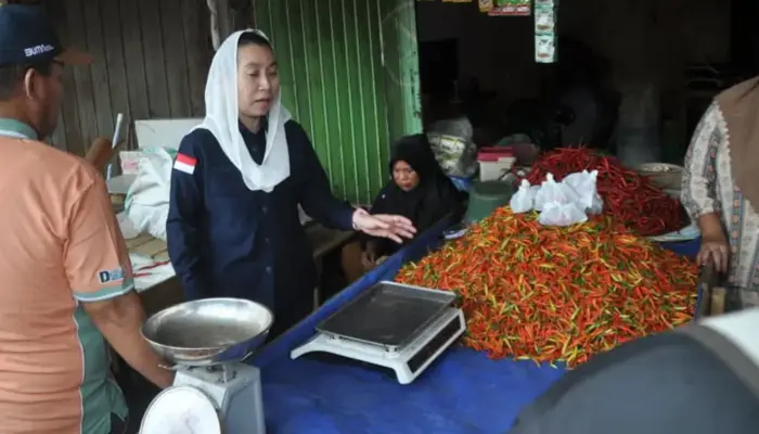 Wawali Imelda Sidak Pasar, Temukan Cabai Rawit Naik hingga Rp90 Ribu/Kg