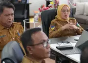 Sekot Palu Irmayanti mengikut raker dengan Komisi II DPR secara virtual, Senin (8/6/2026). (©Prokopim Setda Kota Palu/Jufri)