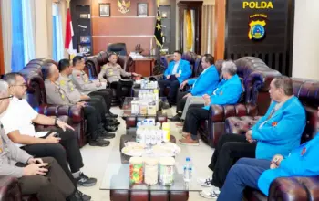 Kapolda SUlteng Brigjen Pol Nasri menerima kunjungan Rektor Untad beserta rombongan di Mapodla Sulteng, Rabu (10/6/2026). (©Humas Polda Sulteng)