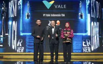 PT Vale Raih HR Asia atas Investasi SDM dan Lingkungan Kerja Berkelanjutan