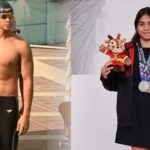 Atlet renang PON Sulteng, Joe Aditya Wijaya Kurniawan (kiri) dan Azzahra Permatahani. Keduanya lolos mengikuti Pelatnas untuk Olimpiade Paris. (Foto: ist)