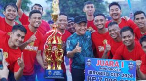 Wali Kota Palu Tutup Turnamen Mini Soccer Birobuli Cup 2024