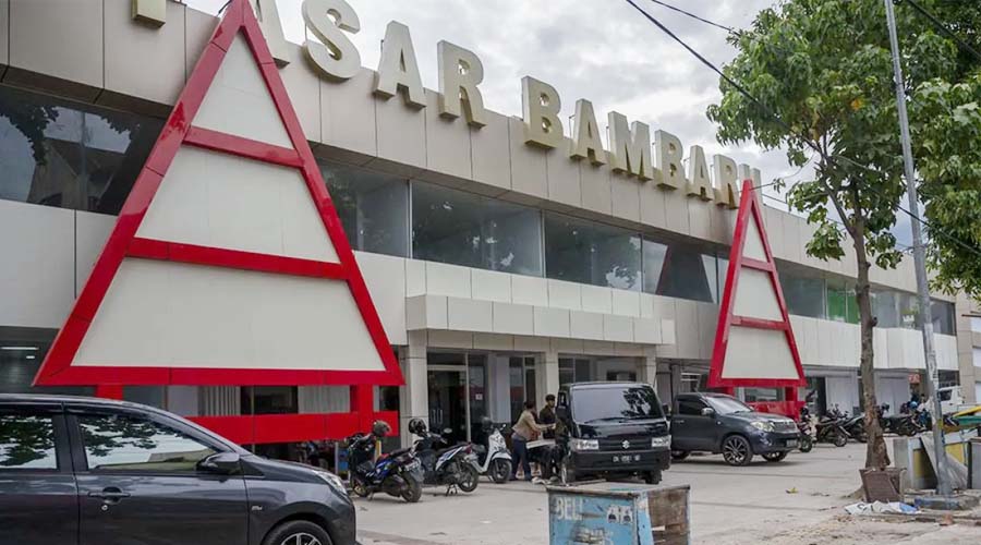 Pedagang Bambaru Mengeluh, Retribusi Tinggi, Pengunjung Sepi