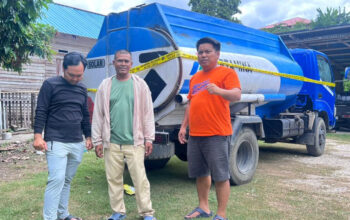 Truk tangki yang diamankan Polda Sulteng di banggai, Kamis (16/4/2026). (©HUmas Polda Sulteng)