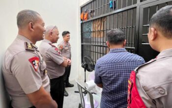 Cek Kondisi Tahanan, Wakapolda Sulteng Inspeksi Rutan Dittahti
