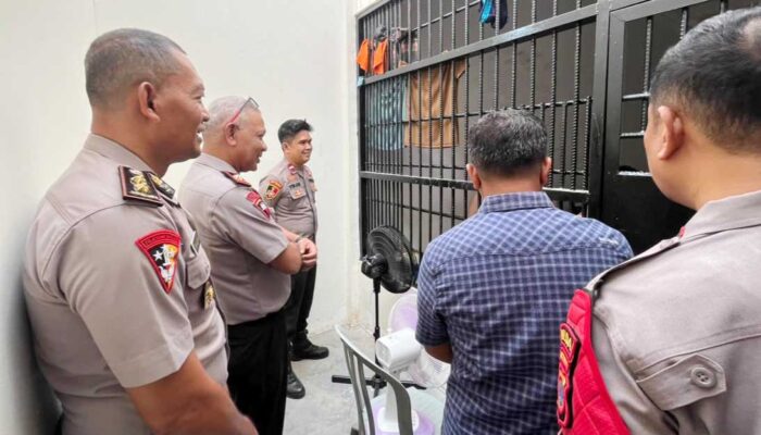 Cek Kondisi Tahanan, Wakapolda Sulteng Inspeksi Rutan Dittahti