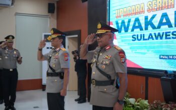 Kapolda Sulteng Pimpin Sertijab Wakapolda dan Kapolres Parimo, Rotasi Resmi Bergulir