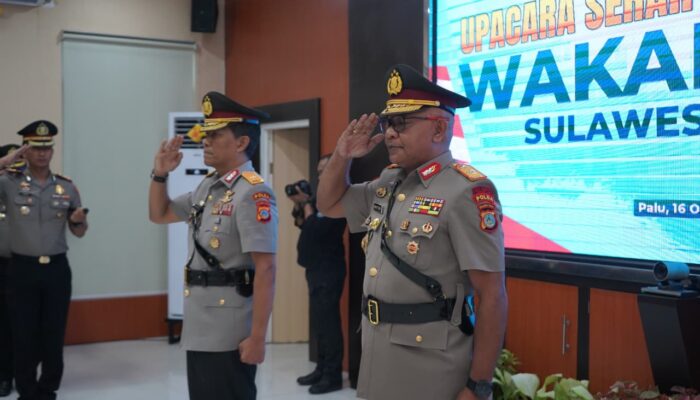Kapolda Sulteng Pimpin Sertijab Wakapolda dan Kapolres Parimo, Rotasi Resmi Bergulir