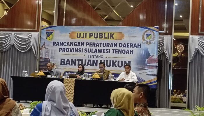 DPRD Sulteng Matangkan Ranperda Bantuan Hukum untuk Warga Kurang Mampu